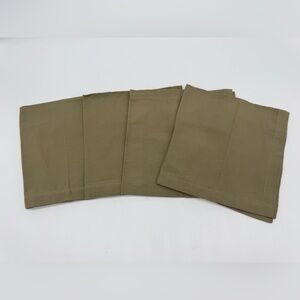TAG Set of Four Tan Cloth Napkins
